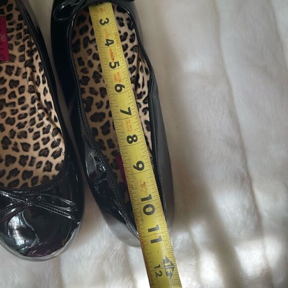 NWOB Pleaser Anna-01 black flats ballerina shoes with bow accent round t… - Picture 9 of 11